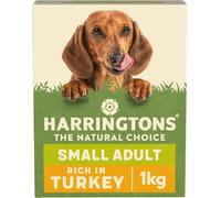 Harringtons Complete Small Breed Dry Adult Dog Food Turkey & Rice 1kg (Pack of 4) - Made with All Natural Ingredients