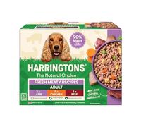 Harringtons Complete Wet Adult Dog Food Trays Meaty Pack 6x400g | 90% Meat & Veg - Made with High Quality & All Natural Ingredients - Freshly Prepared Meat Ingredients - Maintains Skin & Coat