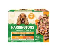 Harringtons Complete Wet Adult Dog Food Trays Poultry Pack 6x400g | 90% Meat & Veg - Made with High Quality & All Natural Ingredients - Freshly Prepared Meat Ingredients - Maintains Skin & Coat