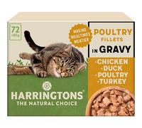 Harringtons Complete Wet Pouch Grain Free Hypoallergenic Adult Cat Food Poultry in Gravy Pack 72x85g - Chicken, Duck, Poultry & Turkey - Making