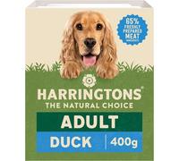 Harringtons Complete Wet Tray Grain Free Hypoallergenic Adult Dog Food Duck & Potato 8x400g - Made with All Natural Ingredients