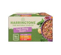 Harringtons Complete Wet Tray Grain Free Hypoallergenic Adult Dog Food Meaty Bumper Pack 16x400g - Chicken, Lamb, Beef & Turkey - Made with All Natural Ingredients (Package may vary)