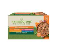 Harringtons Complete Wet Tray Grain Free Hypoallergenic Adult Dog Food Mixed Bumper Pack 16x400g - Chicken, Salmon, Turkey & Duck - Made with All