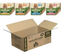 Harringtons Complete Wet Tray Grain Free Hypoallergenic Adult Dog Food Super Bumper Pack 48x400g - Chicken, Salmon, Turkey & Duck - Made with All Natural Ingredients