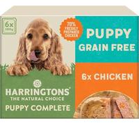 Harringtons Complete Wet Tray Grain Free Hypoallergenic Puppy Food 6x380g - Chicken & Potato- Made with All Natural Ingredients