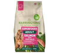 Harringtons Superfoods Complete Grain Free Hypoallergenic Salmon with Veg Dry Adult Dog Food 12kg - Made with All Natural Ingredients