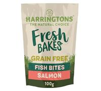 Harringtons Fresh Bakes Grain Free Baked Salmon Fish Bites Dog Treats 100g (Pack of 8) - Gently Oven Baked