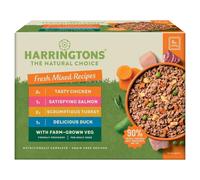 Harringtons Complete Wet Tray Grain Free Hypoallergenic Adult Dog Food Mixed Pack 6x400g - Chicken, Salmon, Turkey & Duck - Made with All Natural Ingredients
