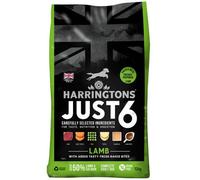 Harringtons Just 6 Complete Grain Free Hypoallergenic Lamb & Veg Dry Adult Dog Food 12kg - With Added Fresh Baked Bites