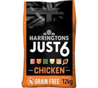 Harringtons Just 6 Complete Grain Free Dry Adult Dog Food Baked Bite Meat Pellet