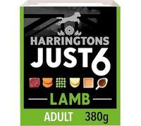 Harringtons Just 6 Complete Grain Free Hypoallergenic Lamb & Veg Wet Adult Dog Food 380g (Pack of 8) - In A Tasty Gravy