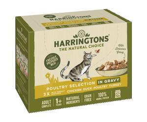 Harrington's Poultry in Gravy Wet Adult Cat Food Multipack 12 x 85g