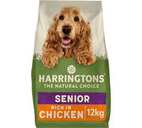 Harringtons Senior Complete Dry Dog Food Chicken & Rice 12kg - Made with All Natural Ingredients