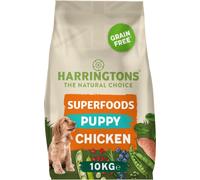 Harringtons Superfoods Puppy Complete Grain Free Hypoallergenic Chicken with Veg Dry Dog Food 10kg - Made with All Natural Ingredients