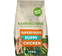 Harringtons Superfoods Puppy Complete Grain Free Hypoallergenic Chicken with Veg Dry Dog Food 10kg - Made with All Natural Ingredients, Packaging may