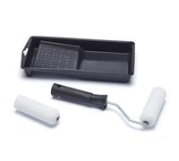 Harris 101092201 Essentials Mini Roller Set for Walls & Ceilings with Tray and Frame, 4” Emulsion & Gloss Roller Sleeves