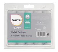 Harris Paint Roller Sets, Short Pile, for Walls & Ceilings, Pack of 10