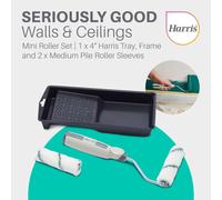 Harris 102012205 Seriously Good Walls Ceilings Medium Pile Mini Rolle