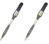 Harris 102021001 21mm Seriously Good Woodwork Gloss Round Brush, Paint, White (Pack of 2)