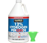 HARRIS 12% Concentrated Food Grade Hydrogen Peroxide, 128oz, for Kitchen, Bath, Laundry, Home and Garden