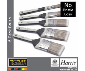 Harris 5 x Walls & Ceilings Paint Brushes No Bristle Loss Gloss & Emulsion Trade