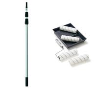 Harris Aluminium Extension Pole, 3m & Walls & Ceilings Roller Set, 9in