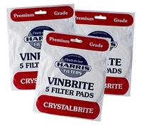 Harris Crystalbrite Filter Pads Use with Vinbrite Mk3 Filter Kit (Set of 3 Packs)
