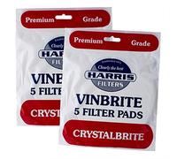 Harris Crystalbrite Pads 5pk x2 Filter Pads, Use with Harris Vinbrite MK3 Filter Kit (Pack of 2)