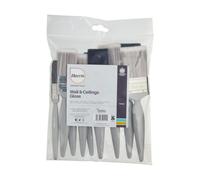 Harris Essentials 10 Pack Paint Brushes Walls And Ceilings Woodwork And Gloss Emulsion Brush Set Profinishset