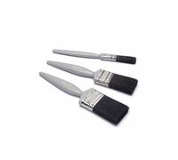 Harris Essentials Gloss Paint Brush Set (Pack Of 3) White (One Size)