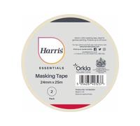 Harris Essentials Masking Tape Pack 2 24mm x 25m [101064204]