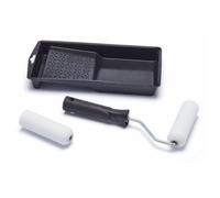 Harris Essentials Mini Paint Roller Set - 4 Inch, 100mm - Paint Roller - Tray & Frame For Emulsion & Gloss Painting