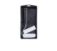 Harris Essentials Mini Roller Set, Walls & Ceilings, Tray and Frame, 4” Emulsion & Gloss Roller Sleeves