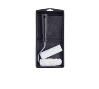 Harris Essentials Mini Roller Set, Walls & Ceilings, Tray and Frame, 4” Emulsion & Gloss Roller Sleeves