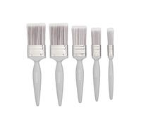 Harris Essentials Paint Brush Set - 5 Pack for Walls & Ceilings (0.5", 1", 1.5", 2", Grey Handle)