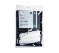 Harris Essentials Walls And Ceilings 9 Inch Twin Roller Set With Tray Frame And 2 Medium Pile Sleeves Paint Kit