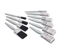 Harris Essentials Walls & Ceilings and Woodwork 10 Pack, 0, 1 x 1.5, 1 x 2 Gloss 1 x 0.5, 1 x 1, 2 x 1.5, 2X 2 Emulsion Paint Brushes