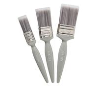 Harris Essentials Walls & Ceilings Paint Brushes, 3 Brush Pack, 1", 1.5", 2",Grey