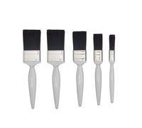 Harris Essentials Woodwork Gloss Paint Brush Set, Pack of 5, 0.5in, 1in, 1.5in,