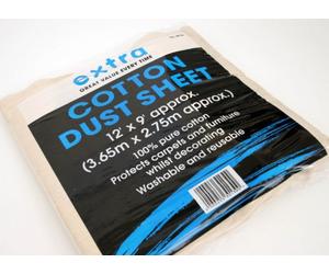 Harris Extra Dust Sheet Cotton 12x9 Foot
