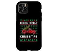 Harris Family Ugly Christmas Sweater Red Truck Funny Xmas Case for iPhone 11 Pro
