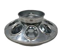 Harris Farms 1000284 quart Galvanized Base Jar 1 Feeder