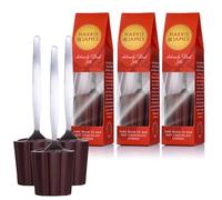 Harris & James Dark Chocolate Hot Chocolate Stirrers - Pack of 3. Spoon Set Multipack. Gift Set for Drinking Cocoa.