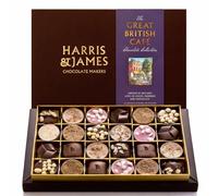 Harris & James Great British Café 24 Piece Chocolates Gift Box. Handmade Luxury Chocolates - A Celebration Of Timeless Café Favourites From Silky Lattes To Classic Desserts.