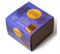Harris & James Milk Chocolate All Butter Shortbread Biscuits 10 Piece Individually Wrapped Bean To Bar Chocolate Shortbread. Slowly Hand-baked, Light And Crumbly, Melt In Mouth (275g)
