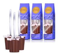 Harris & James Milk Chocolate with Marshmallows Hot Chocolate Stirrers - Pack of 3. Spoon Set Hot Chocolate Multipack. Hot Chocolate Gift Set for Drinking Chocolate. Hot Cocoa Gift Set.