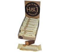 Harris & James Peanutty Chocolate Bars 60g (Pack of 18) Creamy Salted Peanut Butter Blended With Caramelised White Chocolate Enrobed With Smooth Milk Chocolate | Hand Made in Small Batches.