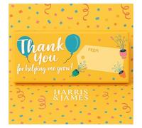 HARRIS & JAMES Thank You Teacher Chocolates Gift Box - Handmade Luxury Salted Caramel Selection Box - 3 Caramel Flavours - Gift Box For Teachers