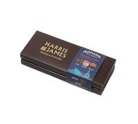 Harris & James x Adnams' Southwold Chocolate Truffles Selection Box 12 Piece Chocolate Selection Box. Handmade Luxury Chocolates From Bean to Bar. Milk, White and Dark Chocolates with Gin and Whisky