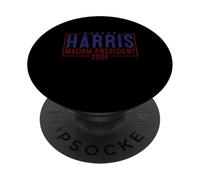 Harris Madam President 2024 T-Shirt, Kamala Harris Campaign PopSockets Adhesive PopGrip